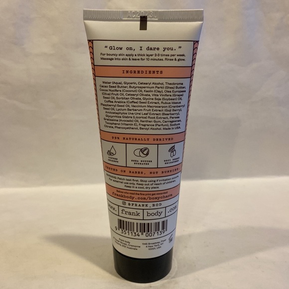FRANK BODY Glow Mask Full Size 2.7oz $22 NIP Sealed - Picture 6 of 9